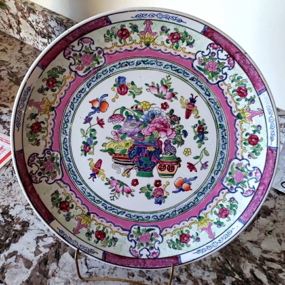 14" antique Japanese plate